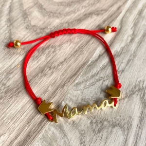 Pulsera de cordón para regalar a mamá