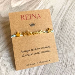 Pulsera de cordón para regalar a mamá