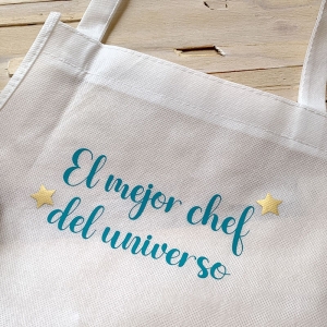 Delantal de mini chef personalizado