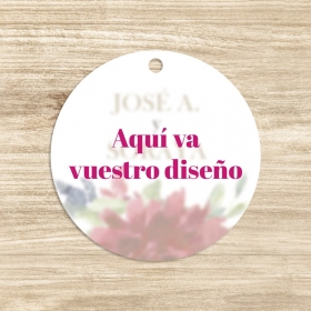 Etiqueta para detalles personalizada con vuestro logo