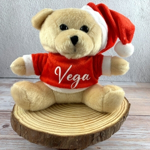 Osito de peluche navideño personalizado para niños