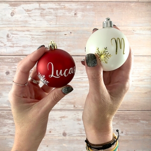 Bolas de Navidad personalizadas con nombre