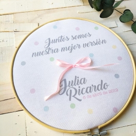 Bastidor porta alianzas "Juntos mejor"